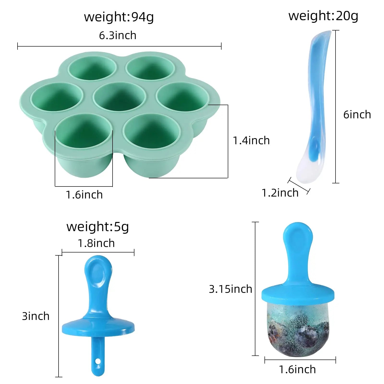 1pc Silicone Popsicle Molds Kids