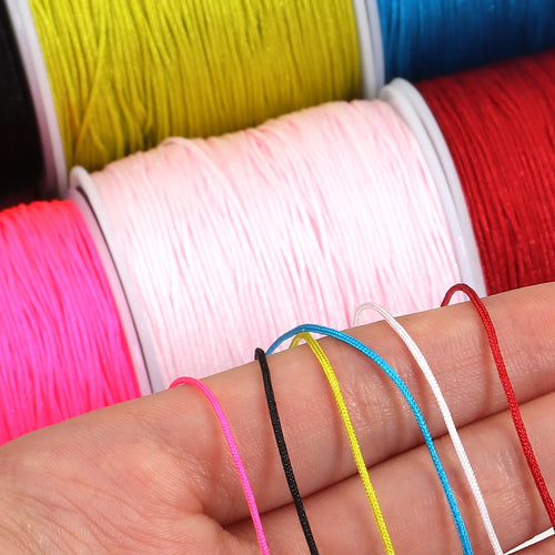 #72 Nylon Thread Cord  Woven Bracelets Necklaces 90m/Roll 0.8m