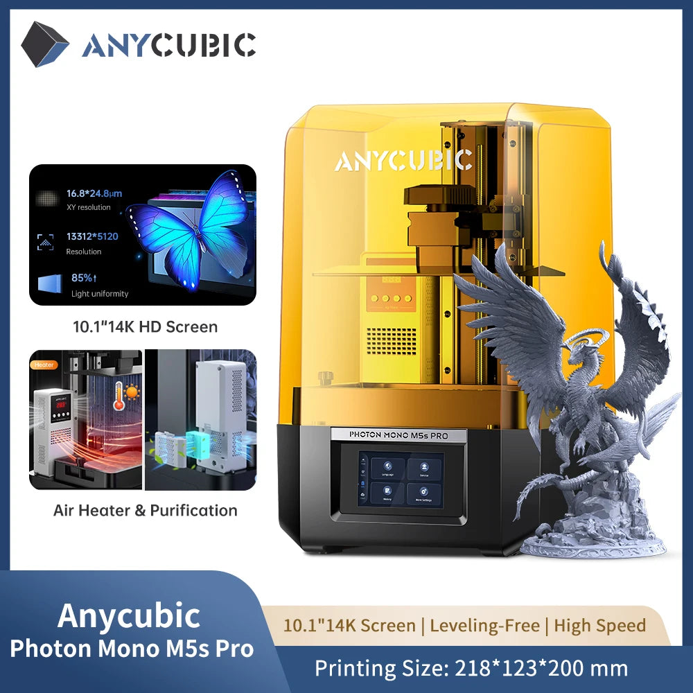 ANYCUBIC DLP SLA LCD Resin 3D Printer Photon Mono 2,M5s Pro,14K Photon Mono M7 Pro, M7, Photon P1, Wash and Cure 3, 3 Plus, Max