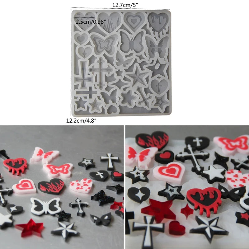 Resin Retro Molds For Unique Earrings Keychains Pendants