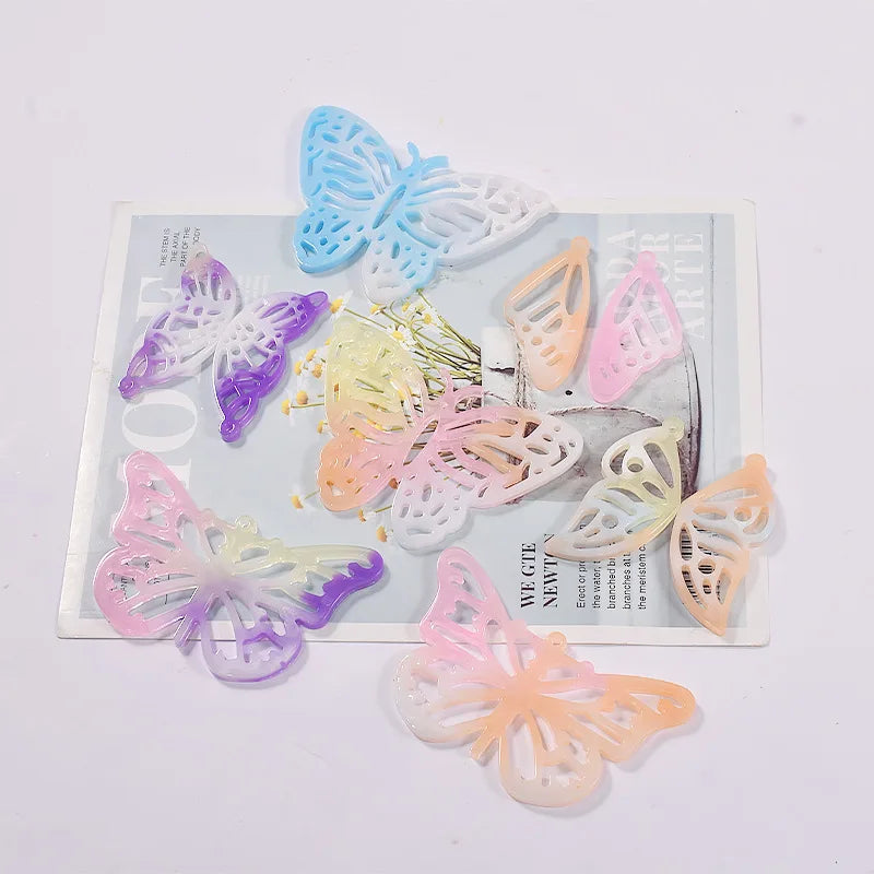 Butterfly Pendant Epoxy Resin Mold Earring Casting Silicone Mould for DIY Keychain Necklace Craft Jewelry Making Supplies