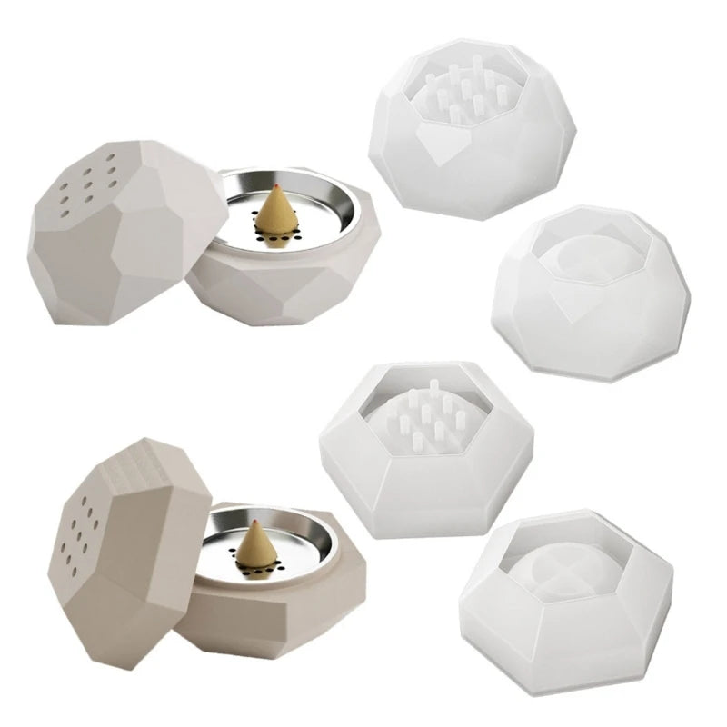 Resin Container For Incenses Burner Tea Lights & Aromatherapy