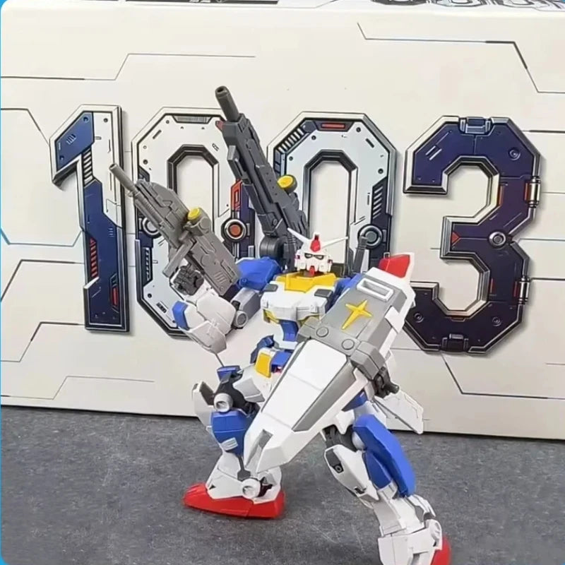 HUAXIA MODEL Full Armor RX-78-7  HG 1/144 Action Figure FA-78-3 Anime Figures  Assembling Movable
