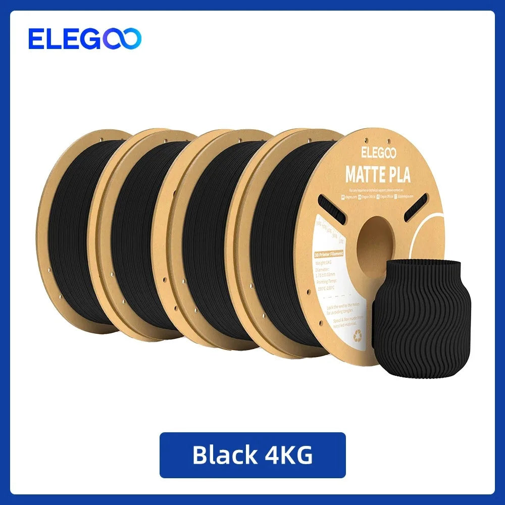 Matte Filament PLA 1KG for FDM 3D Printer PLA ELEGOO Dimensional Accuracy +/- 0.02mm