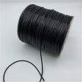 Black Waxed Cord Necklace Bracelet