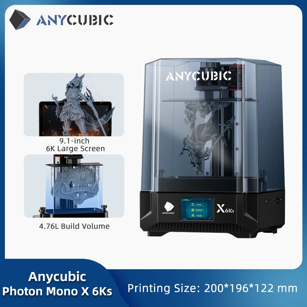 ANYCUBIC  DLP SLA LCD  3D Printer High Speed UV Resin 3D Printer Wash Cure Machine Photon Mono M7, M7 Pro, M5s Pro , Photon P1