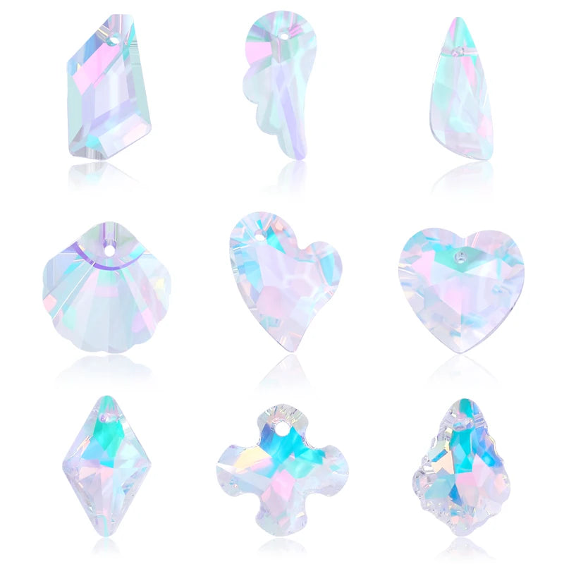 Crystal AB Pendants With Multiple Shapes Charms Beads  Necklaces  Bracelets Jewelry Making