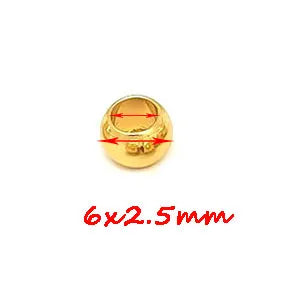 Stainless Steel  European Ball Metal Big Hole Spacer Beads for Jewelry Making Bracelets Necklaces  2 mm-12 mm  100pcs