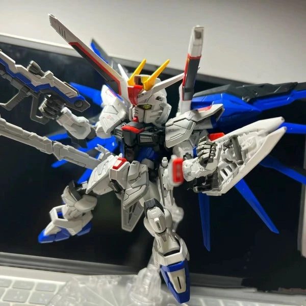 GAOGAO MGSD Assembly Model SEED ZGMF-X10A Freedom Model Kit Stickers And Platforms Collection Figurine Anime Statue 14+
