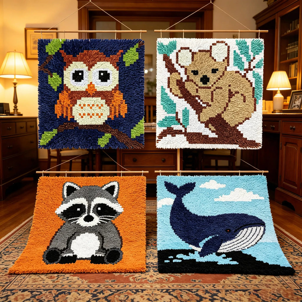 Animal Latch Hook Rug Kits
