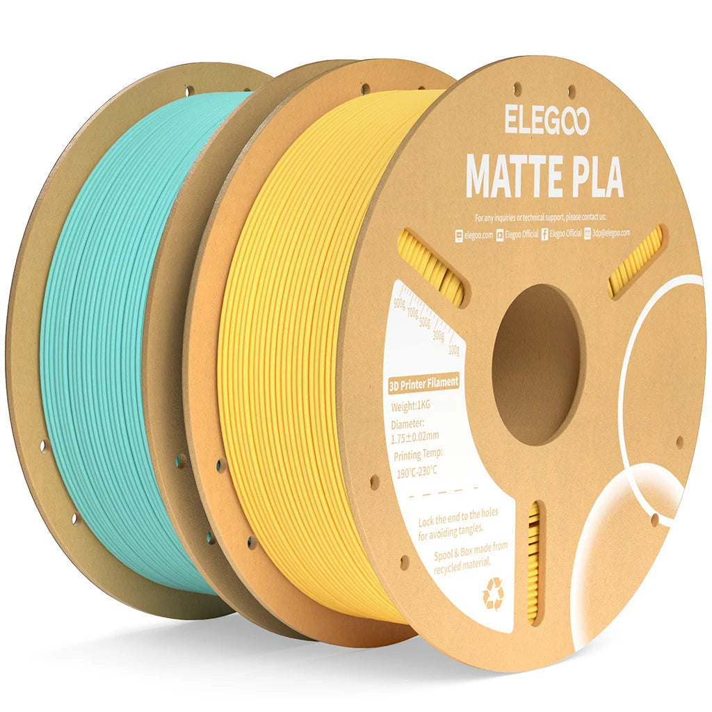Matte Filament PLA 1KG for FDM 3D Printer PLA ELEGOO Dimensional Accuracy +/- 0.02mm