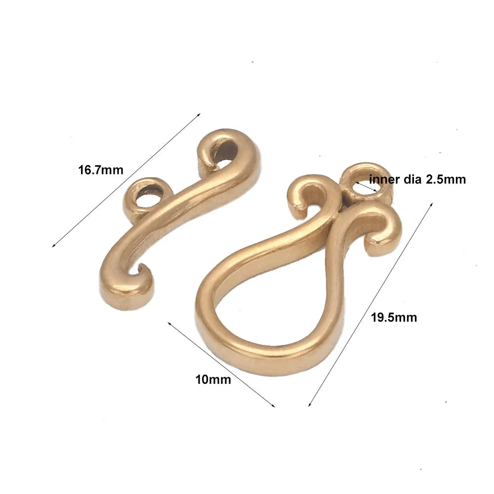 Stainless Steel Toggle Clasps 4 Sets