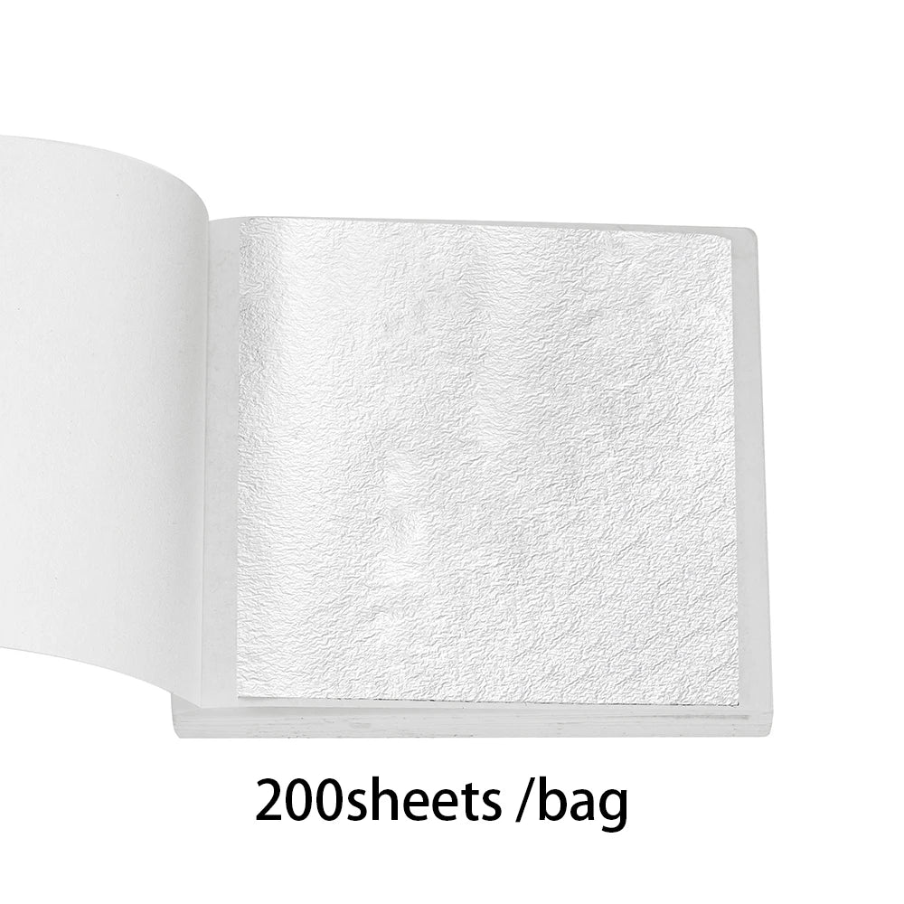 Imitation Gold Foil Paper Leaf Gilding  Use in Epoxy Resin Mold Jewelry Making 100-200sheets