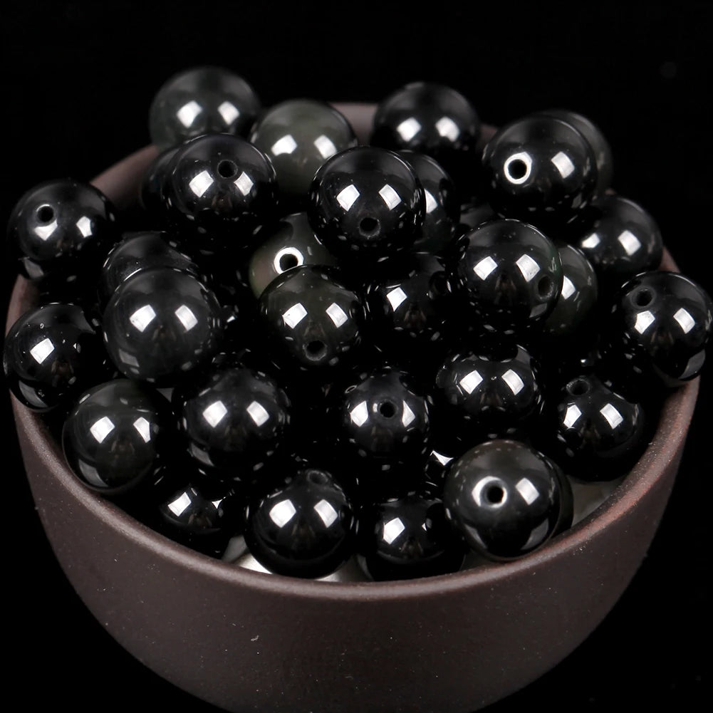 Natural Round  Stone Beads For Jewelry Making