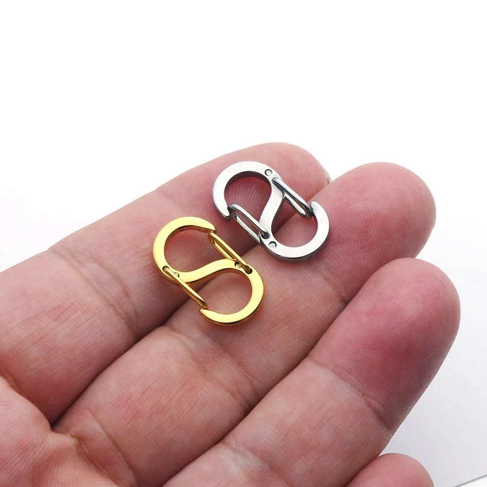 2-5pcs Gold Plated  Stainless Steel S Clasp  Connectors Necklace for  Jewelry Making