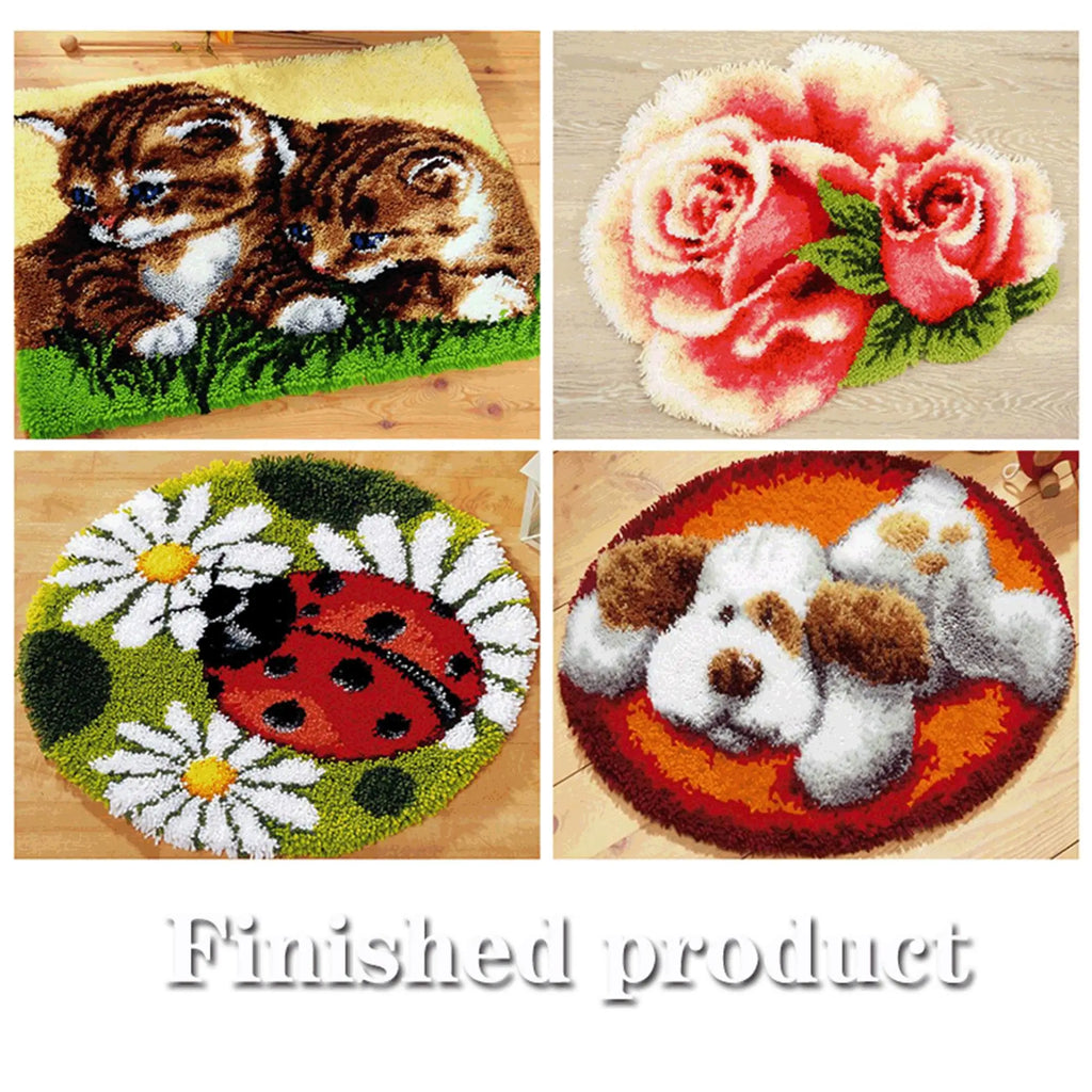 Cartoon Cat  Latch Hook Rug Kit