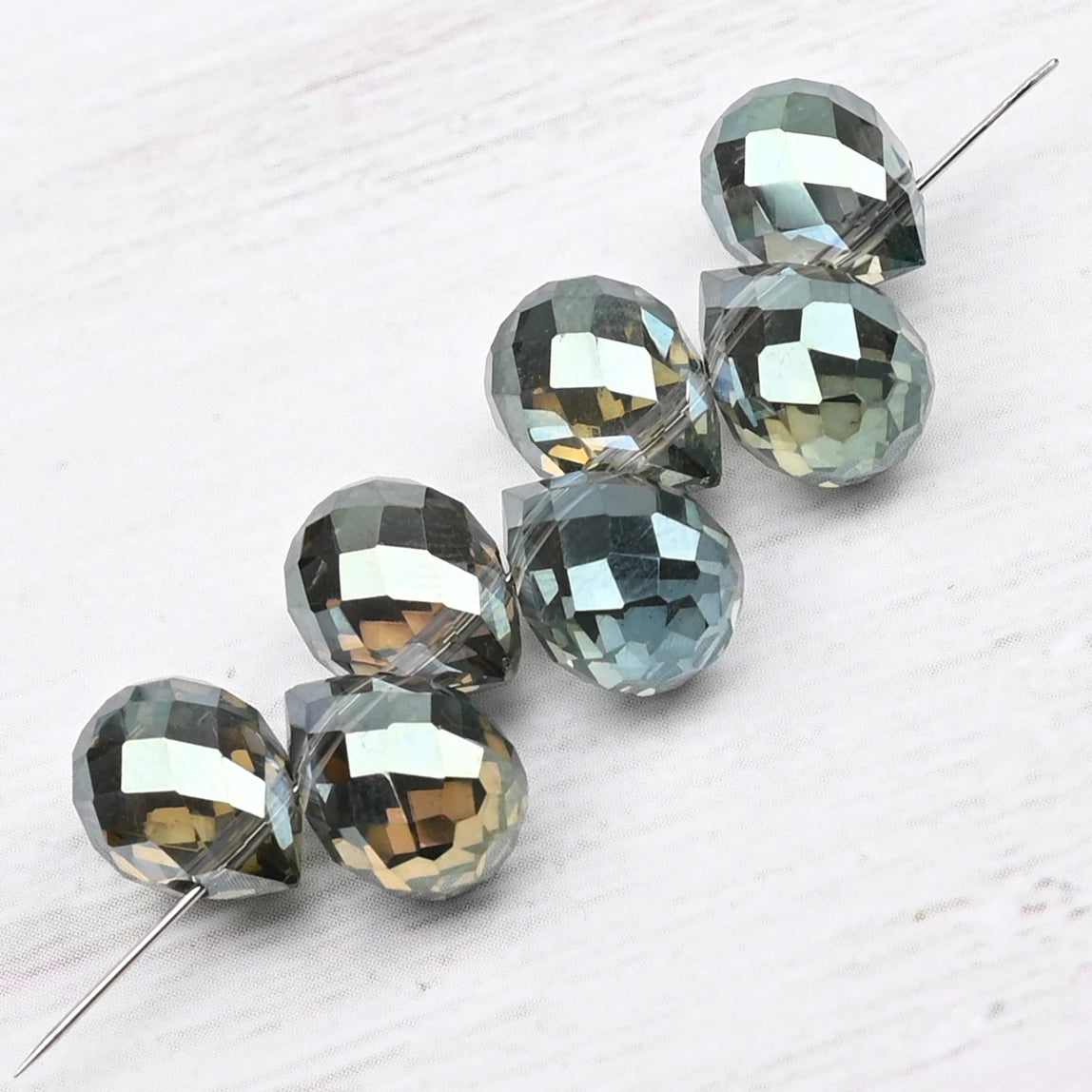 Beautiful Colors Czech Crystal Waterdrop Beads Faceted  for Jewelry Making 10x8mm 20 Pieces