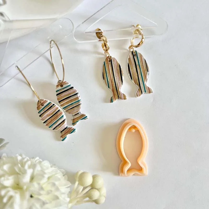 Fish Polymer Clay Cutters 3 sizes Earrings