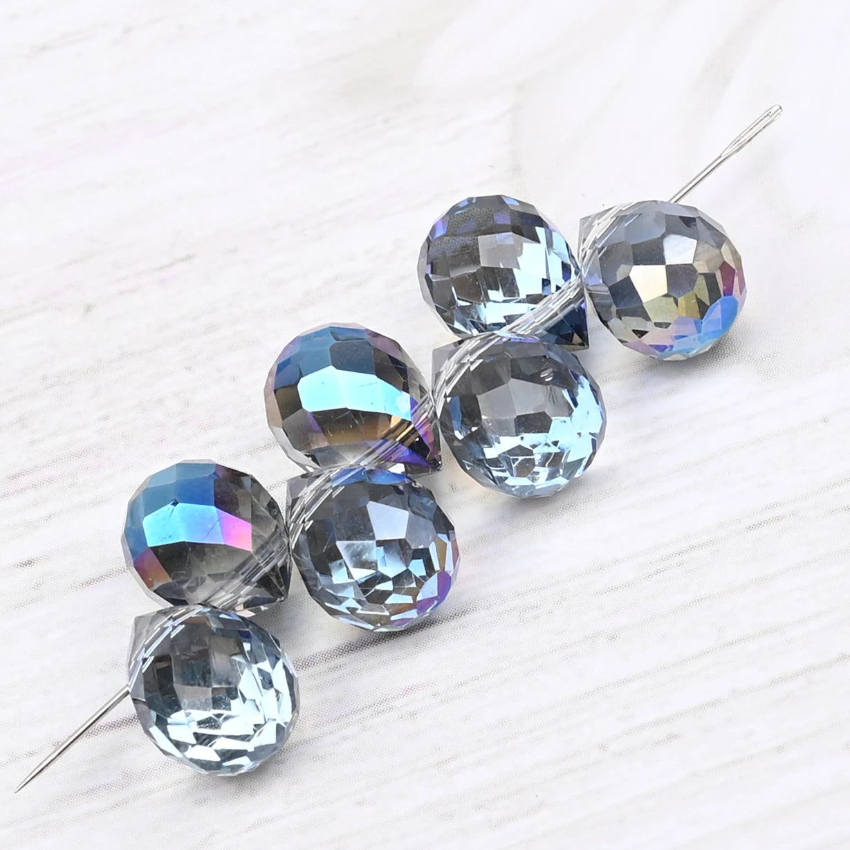 Beautiful Colors Czech Crystal Waterdrop Beads Faceted  for Jewelry Making 10x8mm 20 Pieces