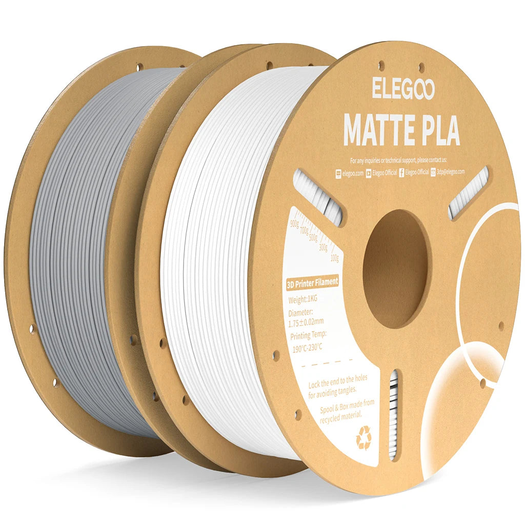 Matte Filament PLA 1KG for FDM 3D Printer PLA ELEGOO Dimensional Accuracy +/- 0.02mm