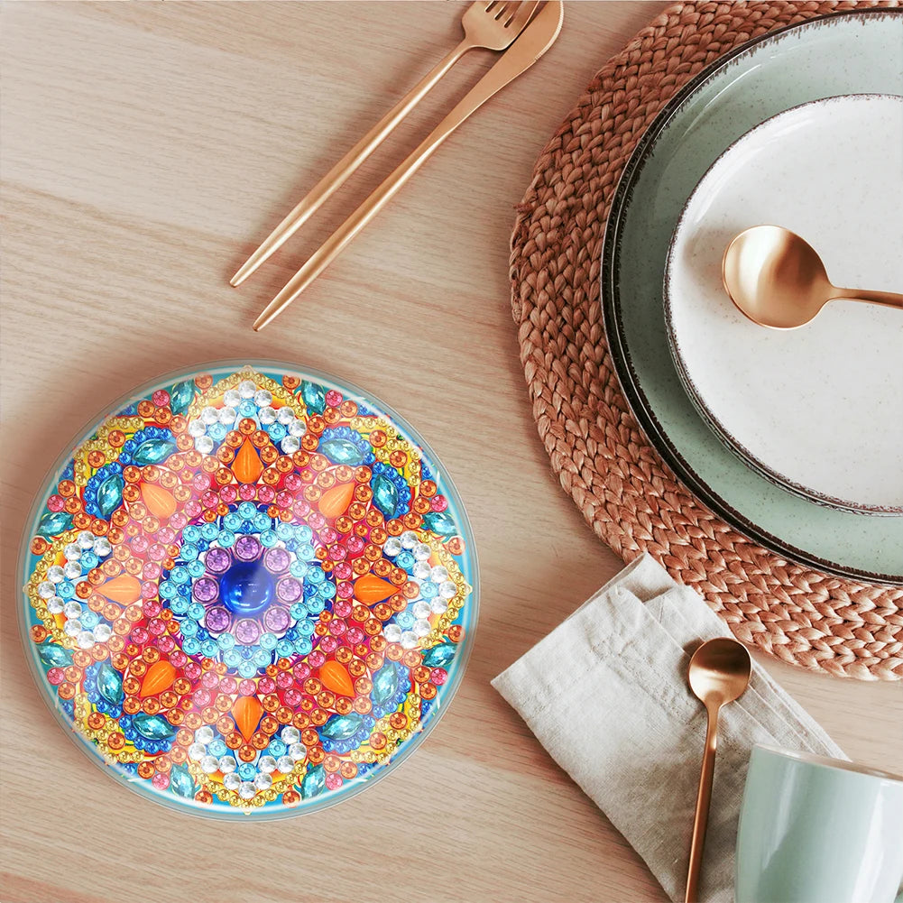 6pcs Diamond Dot Art Coasters  Mandala DIY Coaster Set Modern Waterproof for Adults and Beginners