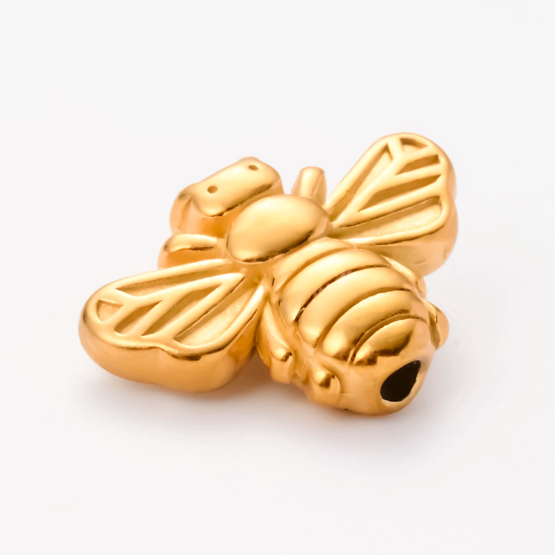 5pcs Stainless Steel Butterfly Bee Loose Spacer Beads Charms For DIY Necklace Bracelet Making Findings Accessories