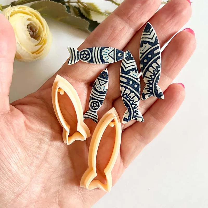 Fish Polymer Clay Cutters 3 sizes Earrings