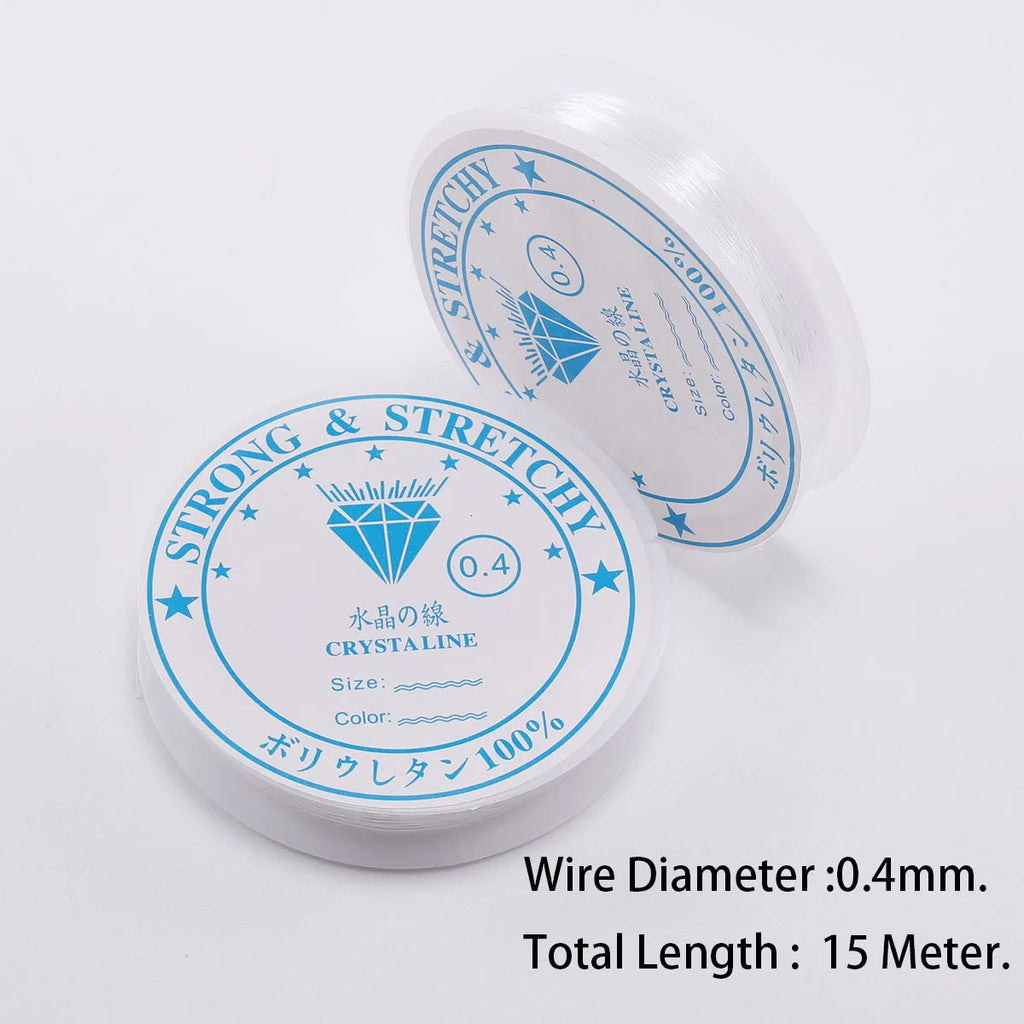 Transparent Elastic Stringing Crystal Line For Jewelry Making 0.4/0.5/0.6/0.7/0.8/1mm