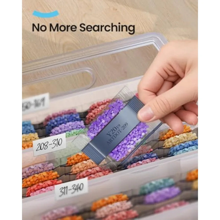 Diamond Painting Accessories, 89000 Pieces 445 Colors Round Rhinestones