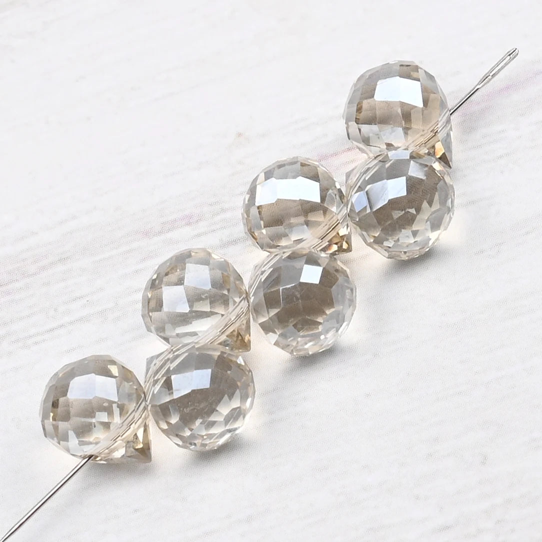 Beautiful Colors Czech Crystal Waterdrop Beads Faceted  for Jewelry Making 10x8mm 20 Pieces