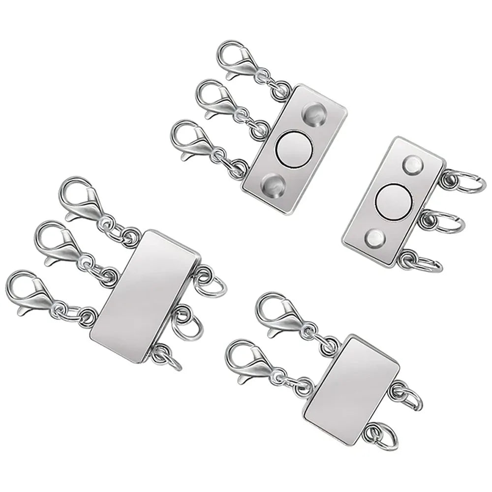 Layered Necklace Magnetic Clasps for Layering Multiple Strands Jewelry Findings 1set