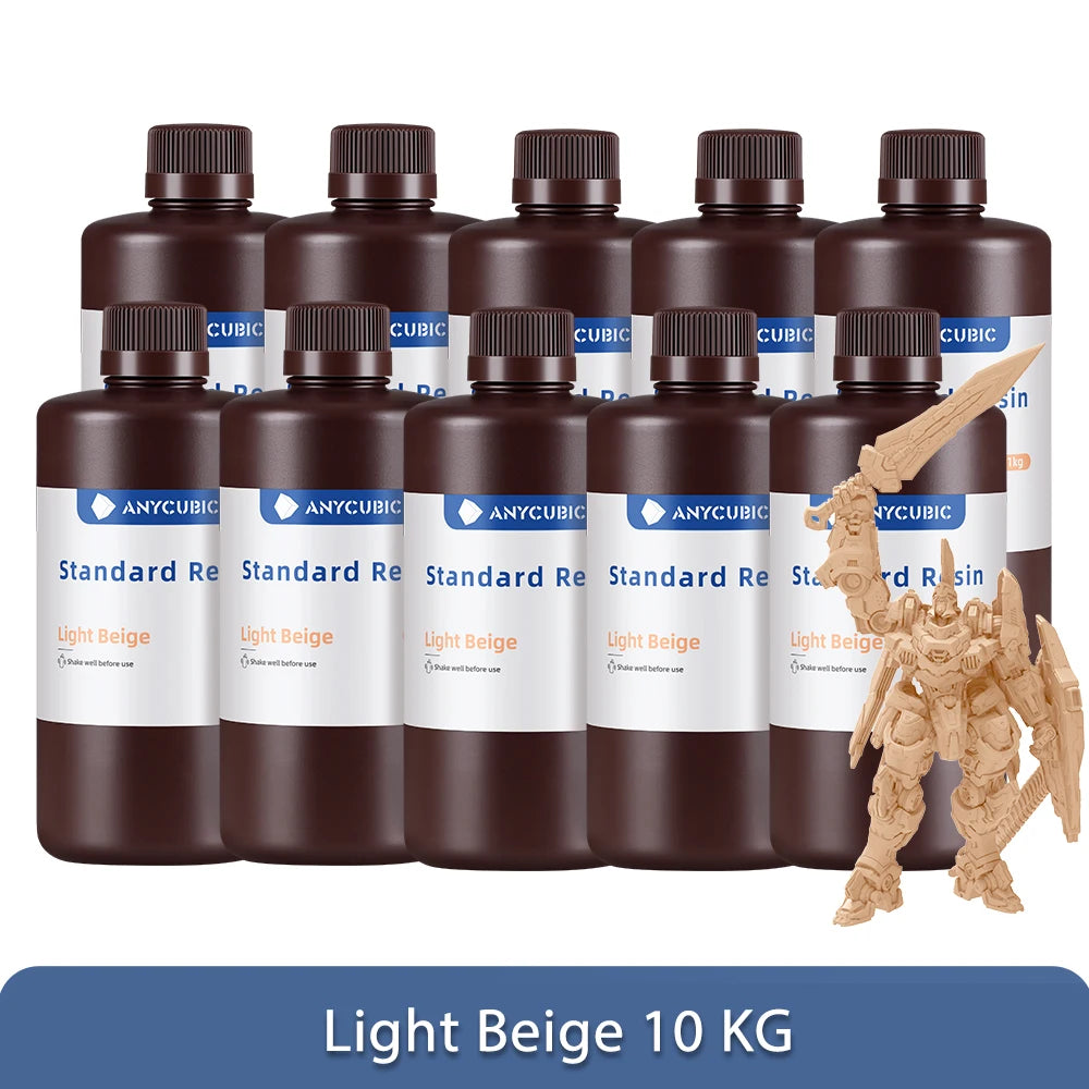 ANYCUBIC 5KG/10KG 405mm UV Standard Resin/ Standard V2 For 3D Printer Photon Mono 4 UV Sensitive