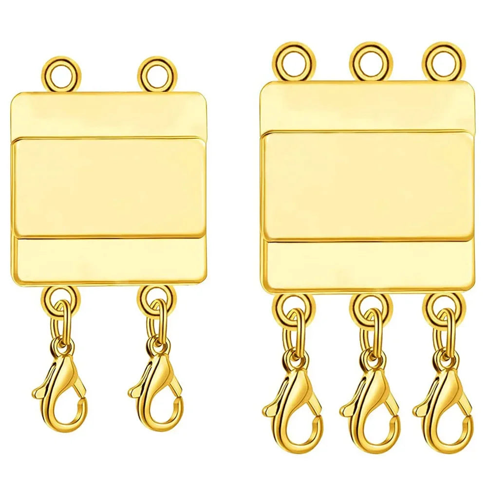 Layered Necklace Magnetic Clasps for Layering Multiple Strands Jewelry Findings 1set