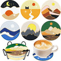 Diamond Painting Coaster Kit, 6 Pieces  with Holder,