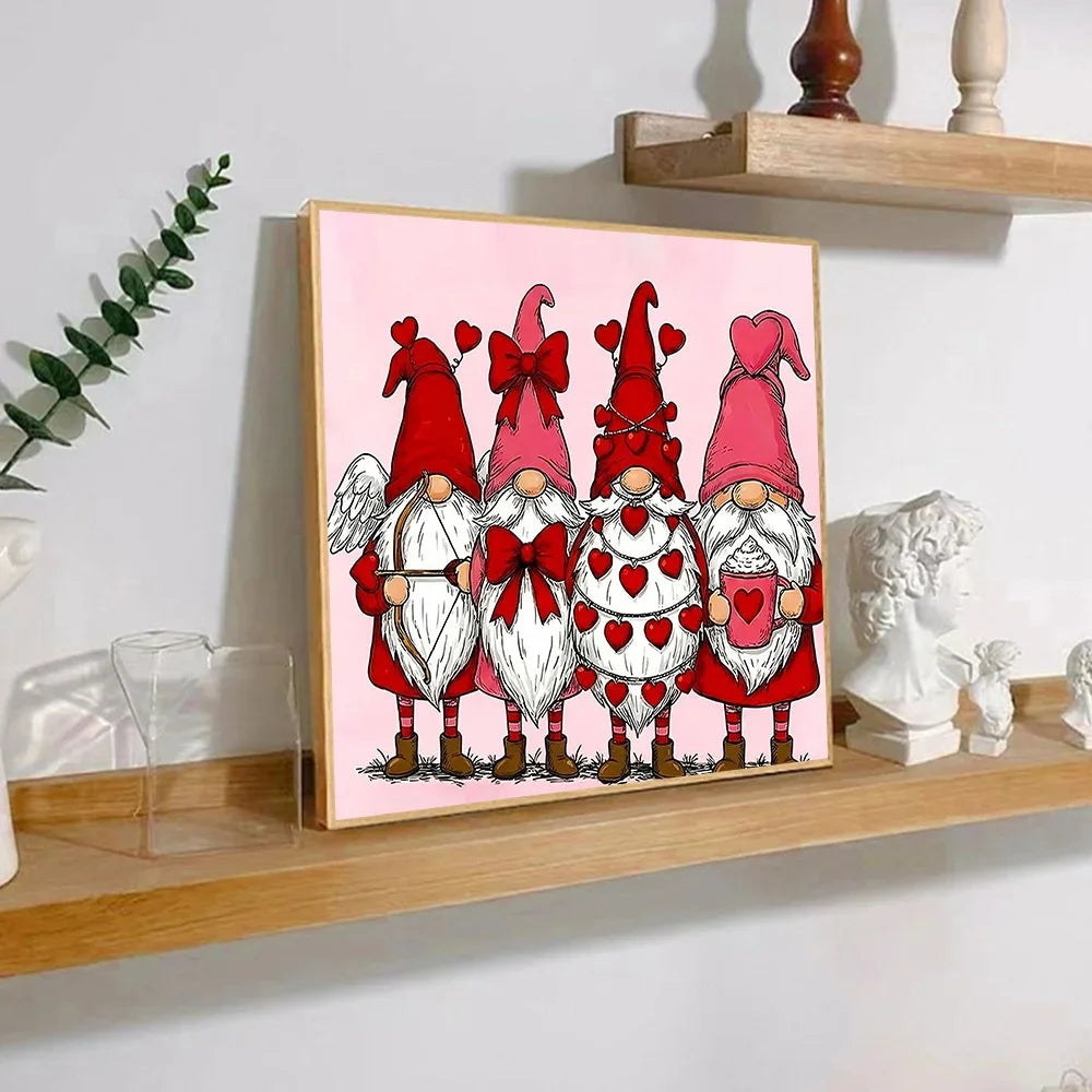 Adorable Gnomes ❤️  Paint By Numbers Kit