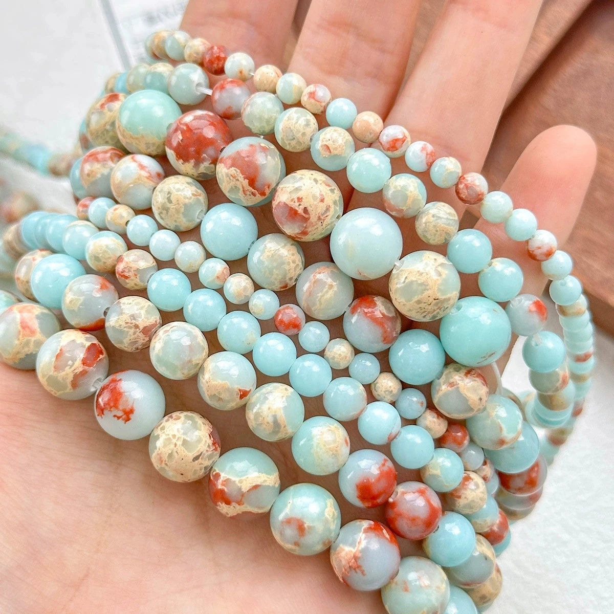 Jaspers  Natural Stone Round  For Jewelry Making Bracelets Necklaces & Earrings  6/8/10mm