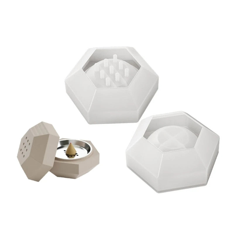 Resin Container For Incenses Burner Tea Lights & Aromatherapy