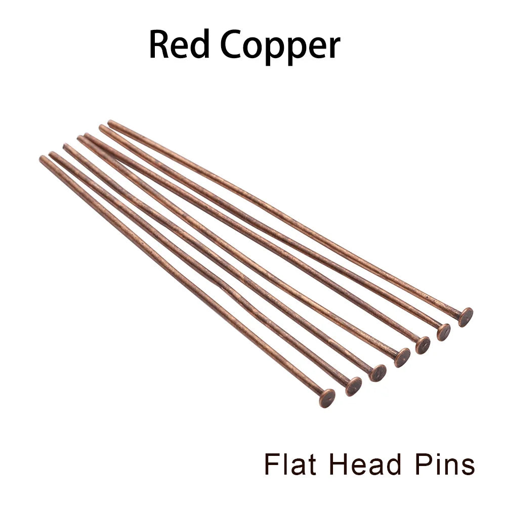 Eye & Head Pin Gold Plated Ball Head Pins for Jewelry  Making 100-200 Pieces