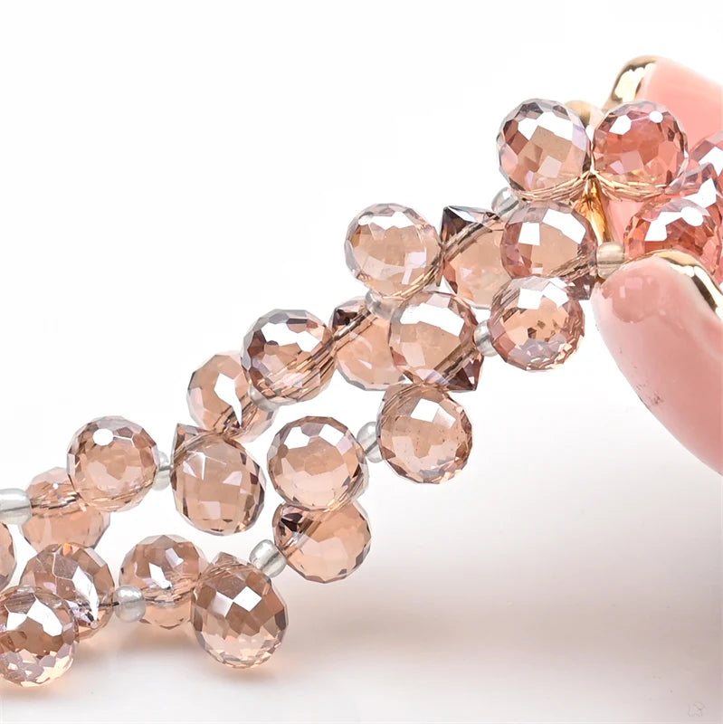 Beautiful Colors Czech Crystal Waterdrop Beads Faceted  for Jewelry Making 10x8mm 20 Pieces