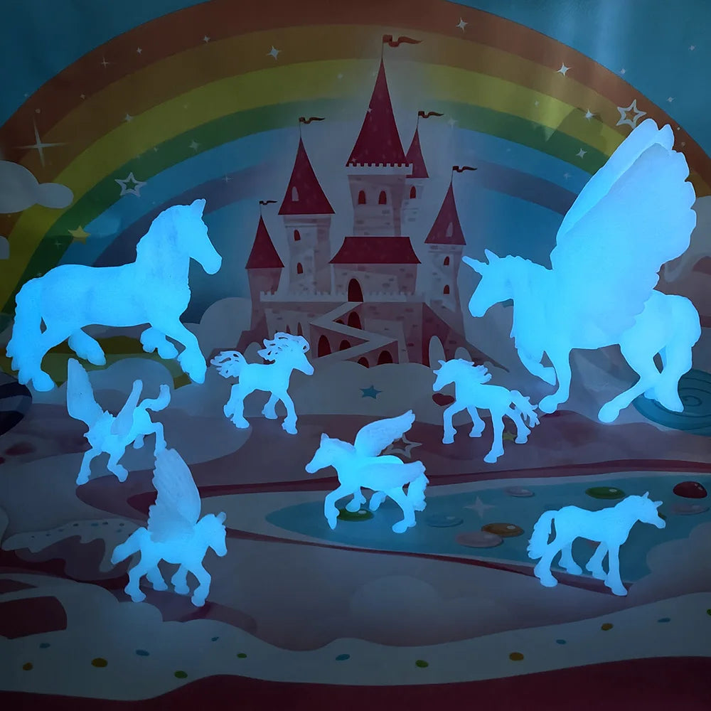 Kids Unicorn Painting Kit Toys, Glow in The Dark Unicorn Painting Gift for Kids, Arts & Crafts Supplies, Creative Painting Kit