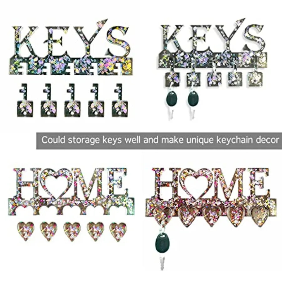 Key Holders Resin Molds Wall Decor  2Pcs