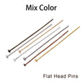 Eye & Head Pin Gold Plated Ball Head Pins for Jewelry  Making 100-200 Pieces