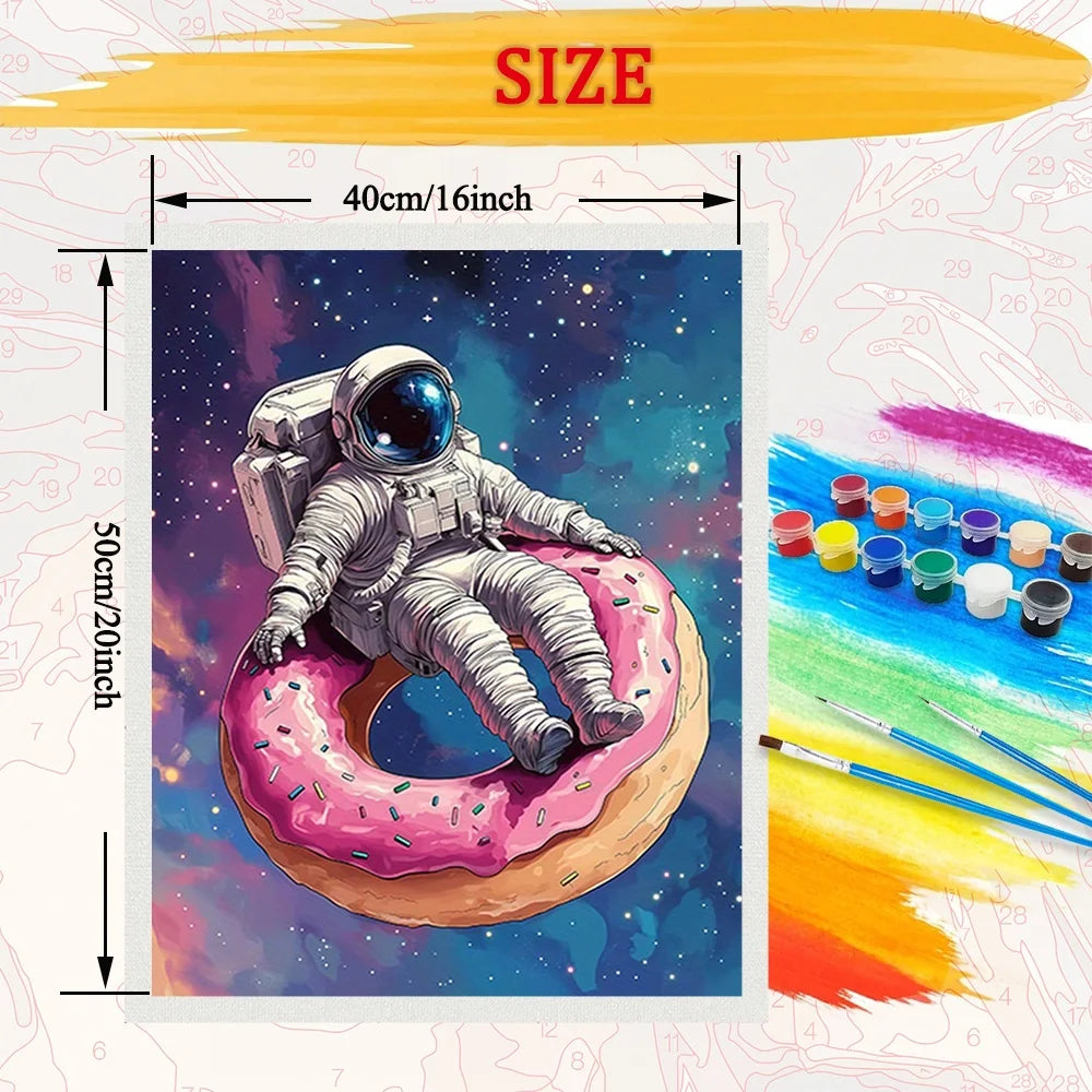 Whimsical Astronaut Art Paint By Numbers