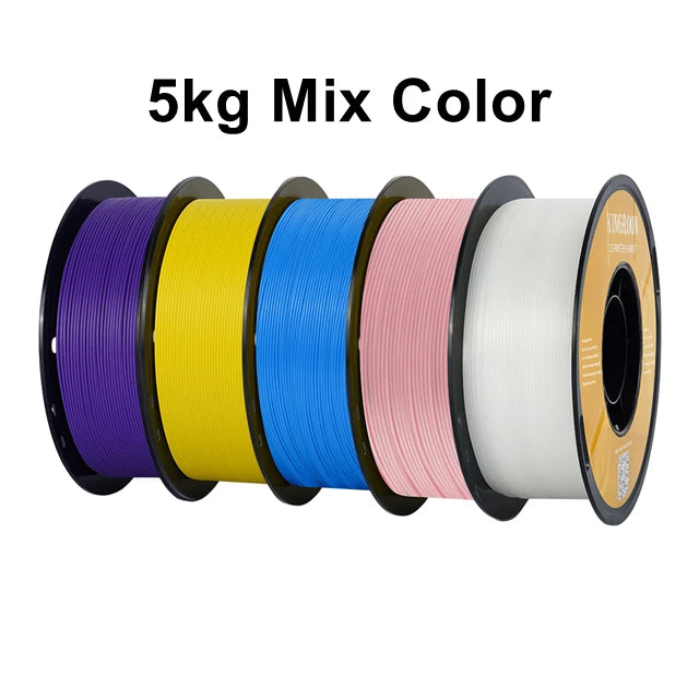 KINGROON PLA Filament 1.75mm 5/10KG PLA Plastic For 3D Printer, Standard 1kg/roll 3D Printing Filaments Mix Color