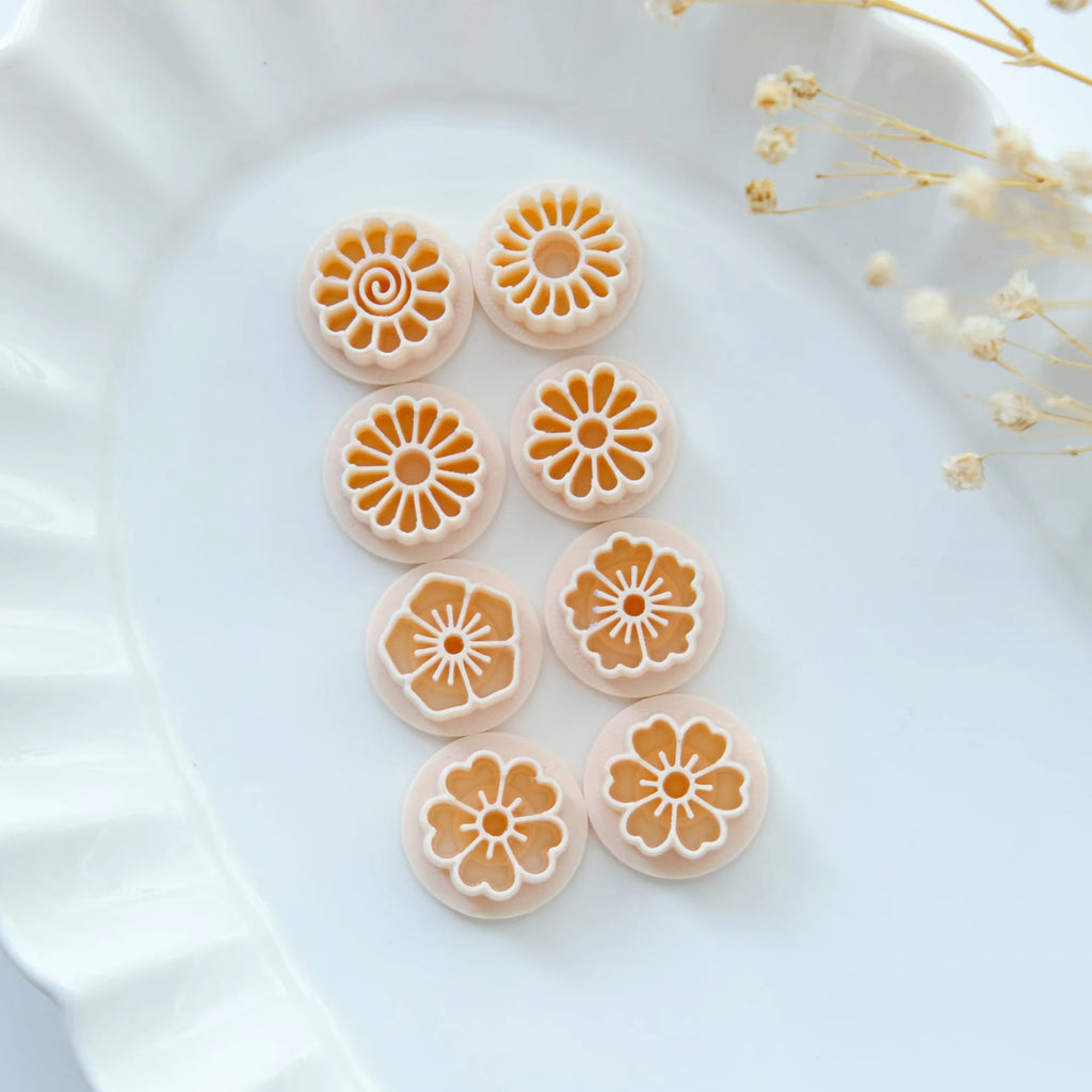 Spring Flower  Polymer Clay Cutters