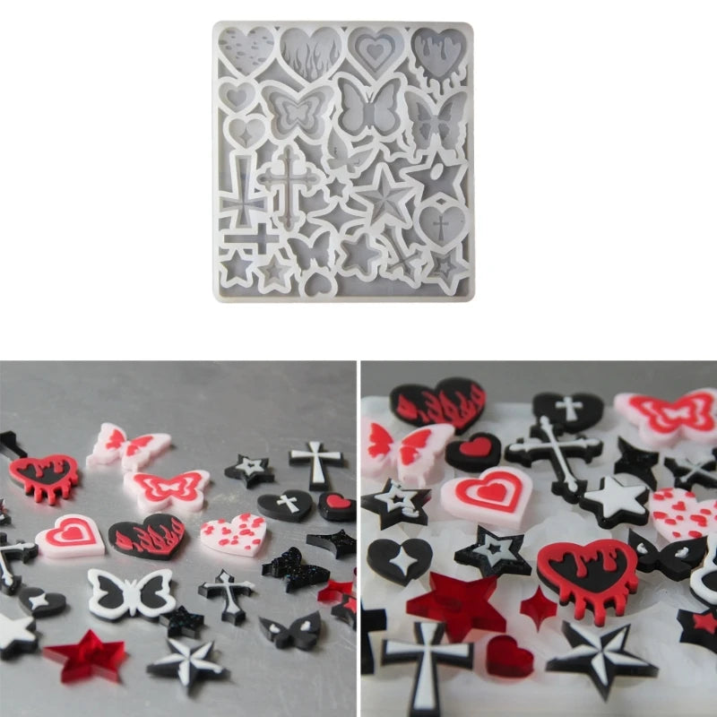 Resin Retro Molds For Unique Earrings Keychains Pendants