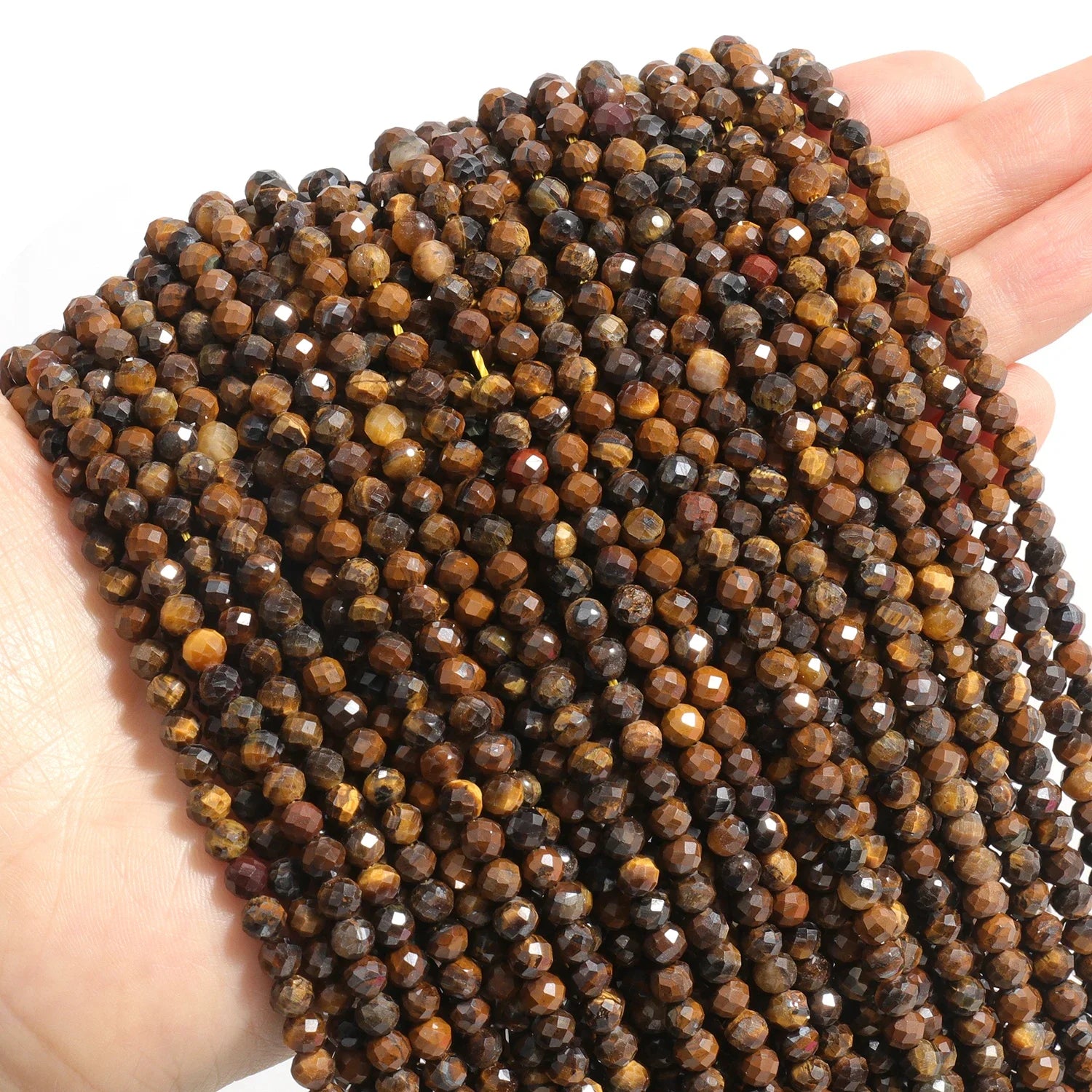 Faceted Natural Stone Beads  Amazonite Aquamarine Opal Labradorite & More For Jewelry Making 2 3 4mm
