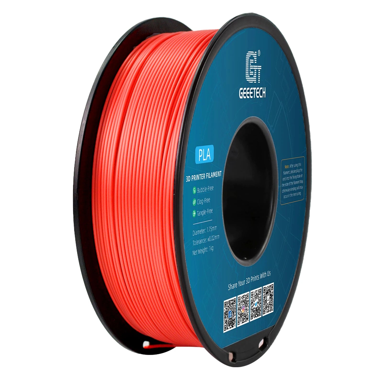 Geeetech 3d printer Filament PLA PETG Plastic 1kg 1.75mm,Tangle-Free,  wire materials, black, white, vacuum packaging