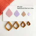 4Pcs/Set Mixed Shapes Polymer Clay Cutters