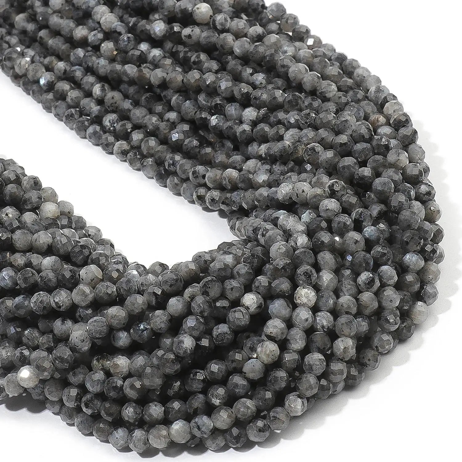 2, 3, 4mm Faceted Tiny Beads Natural Stone  Aquamarine Lapis Lazuli Tourmaline Amethyst  & More
 for Jewelry Making